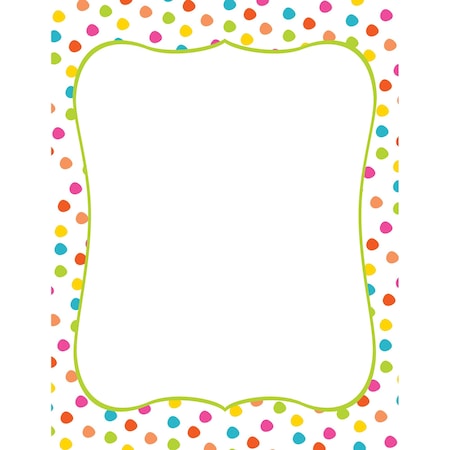 Great Papers Stationery Letterhead, Circus Dots, PK80 2012410