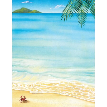 Great Papers Stationery Letterhead, Tropical, 8, PK80 2014233