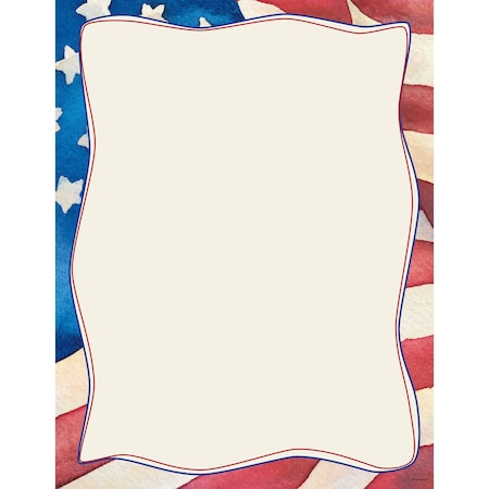 Great Papers Stationery Letterhead, Patriotic, PK80 2014235