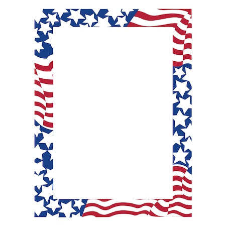 Great Papers Stationery Letterhead, Stars and S, PK80 2014300