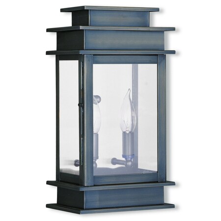 Livex Lighting Princeton 2 Light Vintage Pewter Outdoor Wall Lantern 2014-29