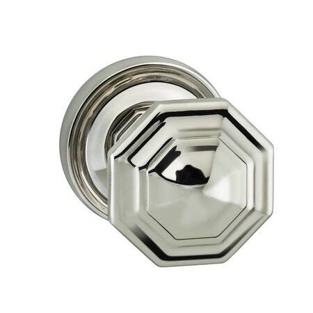 Omnia Knob 2-3/16" Rose Pass 2-3/8" BS Full Lip 1-3/4" Doors BR NKL 201 201/55BF.PA14
