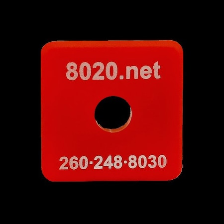 80/20 End Cap Red W/Push-Ins 1010 2015RED