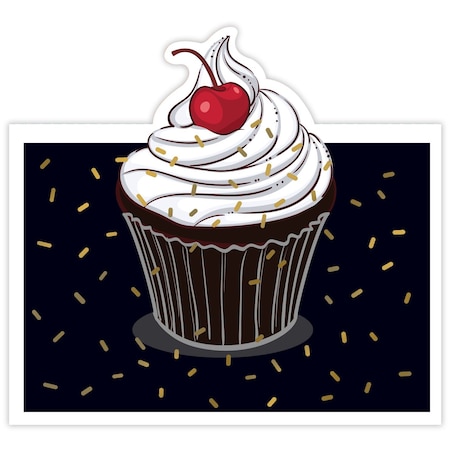 Great Papers Note Card W/Envelope, Pop-Up, Cupcake, PK6 2018032