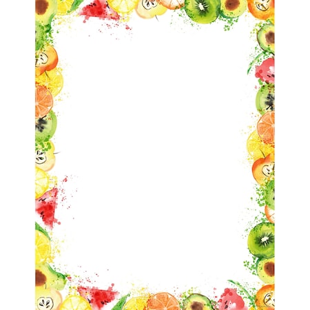Great Papers Stationery Letterhead, Fruit Splas, PK80 2019043