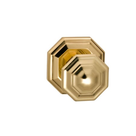 Omnia Knob 2-5/8" Rose Pass 2-3/4" BS T 1-3/8" Doors Bright Brass 201 201/00A.PA1
