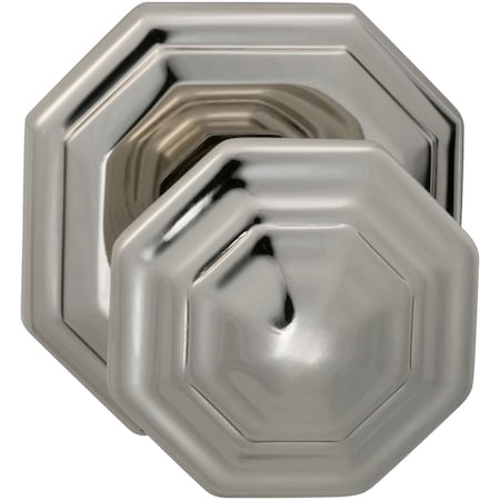Omnia Knob 2-5/8" Rose Priv 2-3/8" BS T 1-3/8" Doors Bright Brass 201 201/00.PR1