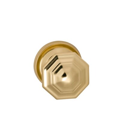 Omnia Knob 2-3/16" Rose Pass 238BS Full Lip 1-3/4" Doors Bright Brass 201 201/55BF.PA1