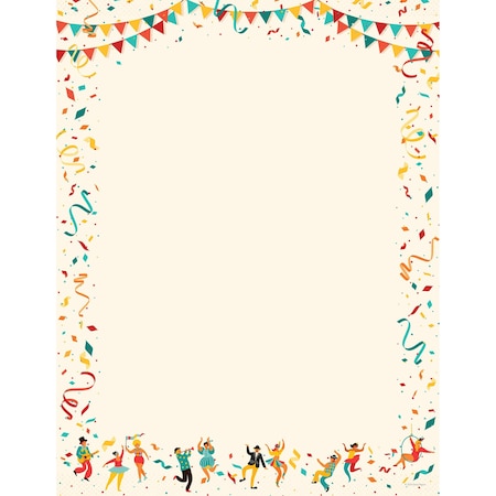 Great Papers Stationery Letterhead, Mardi Gras, PK80 2020020