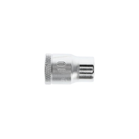 Gedore 3/8" Square Drive, 10mm Metric Socket, 12 Points, 3/8", 10mm D 30 10