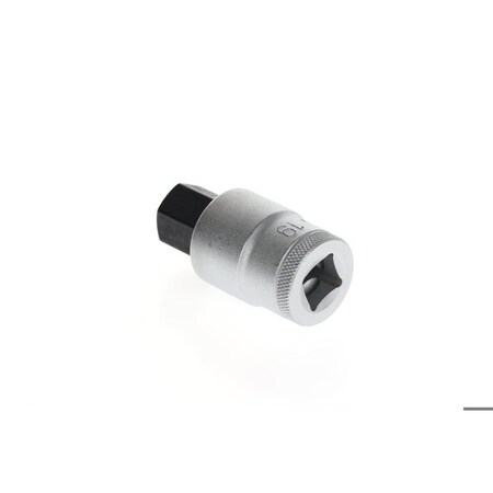 Gedore Screwdriver Bit Socket, 1/2", In-Hex 19mm IN 19 19