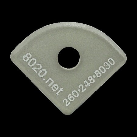 80/20 End Cap Gray W/Push-Ins 1012 2022GRA