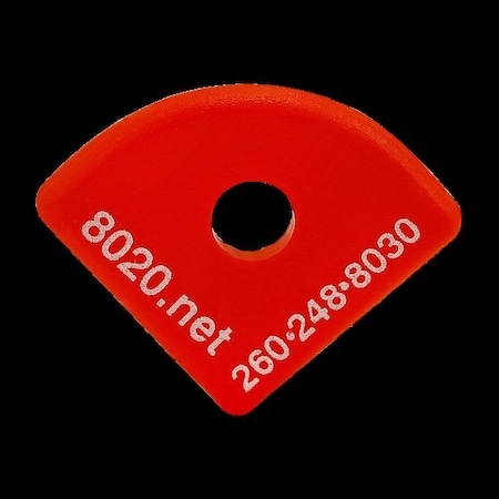 80/20 End Cap Red W/Push-Ins 1012 2022RED