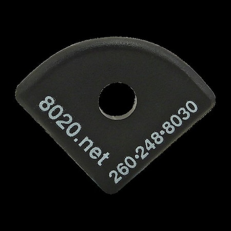 80/20 End Cap, Black, Push-Ins, 1012 2022