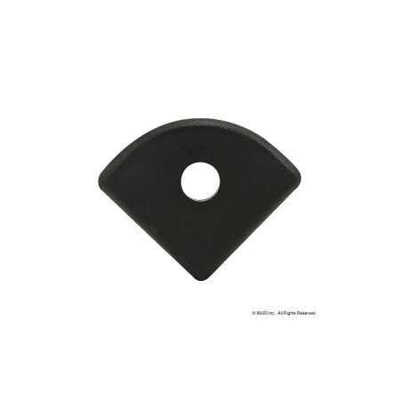 80/20 End Cap Black W/Push-Ins 1012 2022-PLAIN
