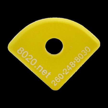 80/20 End Cap Yellow W/Push-Ins 1012 2022YEL