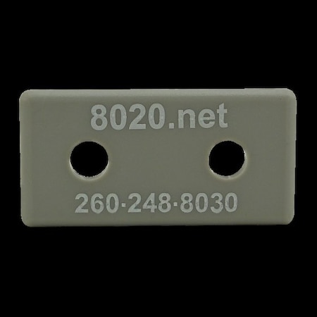 80/20 End Cap Gray W/Push-Ins 1020 2025GRA