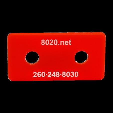 80/20 End Cap Red W/Push-Ins 1020 2025RED