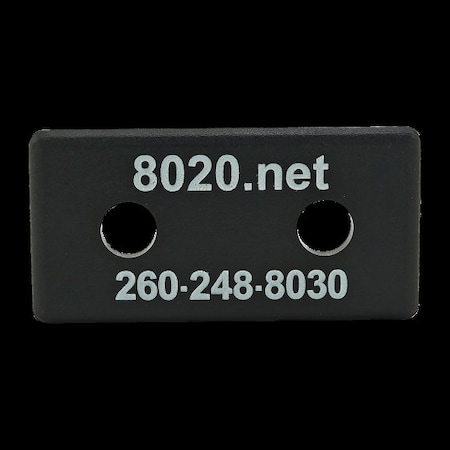 80/20 End Cap, Black, Push-Ins, 1020 2025