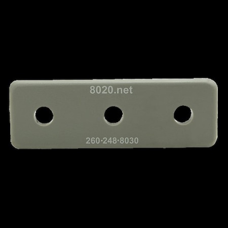 80/20 End Cap Gray W/Push-Ins 1030 2026GRA