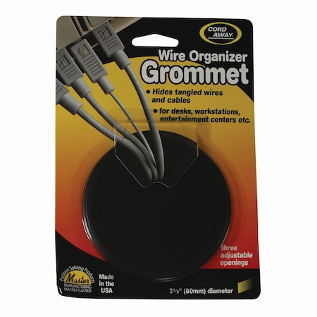 Cordaway Desk Grommet 3 1/3", ADJ Cord Cover, PK6 203CS
