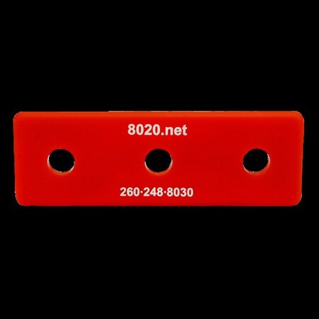 80/20 End Cap Red W/Push-Ins 1545 2046RED