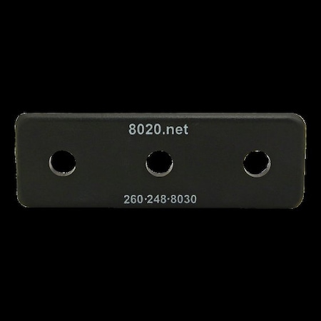 80/20 End Cap, Black, Push-Ins, 1545 2046