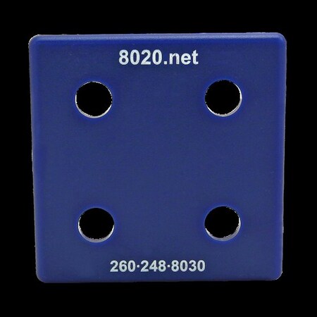 80/20 End Cap Blue W/Push-Ins 3030 2050BLU