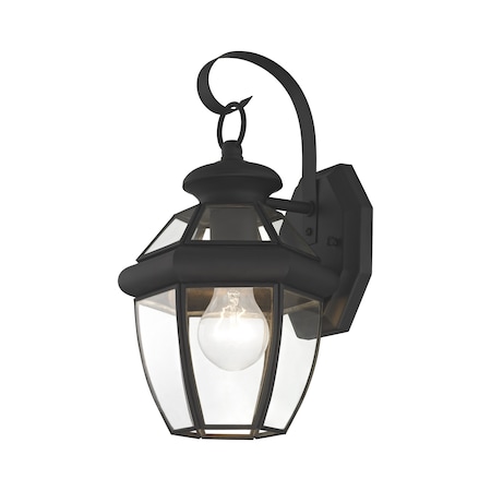 Livex Lighting Monterey 1 Light Black Outdoor Wall Lantern 2051-04