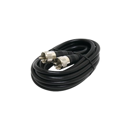 Steren UHF-UHF Mini-RG8x Cable, 50ft 205-750