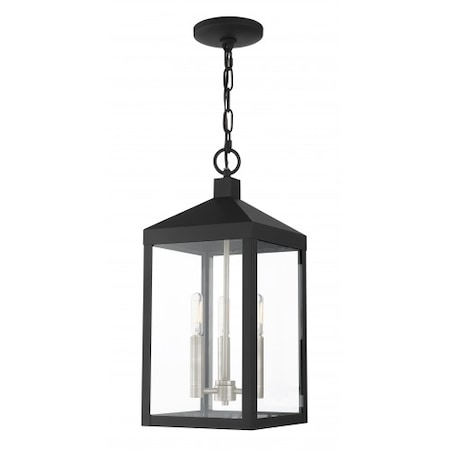 Livex Lighting Black with Brushed Nickel Cluster Outdoo 20593-04