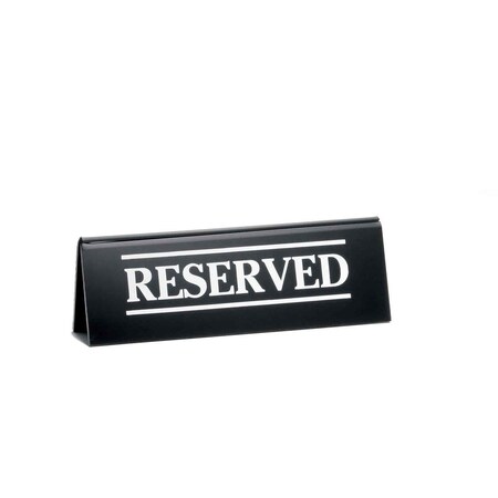 Tablecraft Table Tent, Imprinted Reserved, 2"X6" 2060A