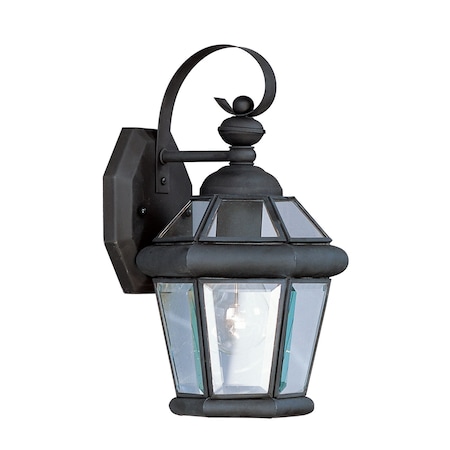 Livex Lighting Georgetown 1 Light Black Outdoor Wall Lantern 2061-04