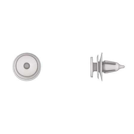 Disco Wht Nyln Door Panel Ret 7mm Hole 13mm Hd 15mm Stem PK100 2063PK100