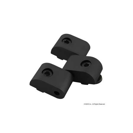 80/20 Black 10 S Heavy Duty Hinge 2066-BLACK