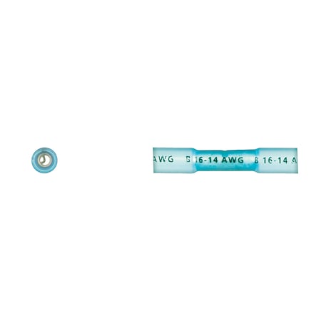 Disco Blue Wire Terminal Butt Conn 16-14 Ga. Wire Crimp/Seal PK25 2067PK