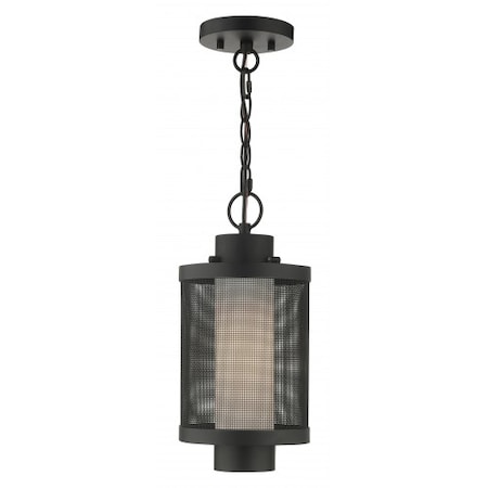 Livex Lighting Textured Black Outdoor Pendant Lantern, 1 20685-14