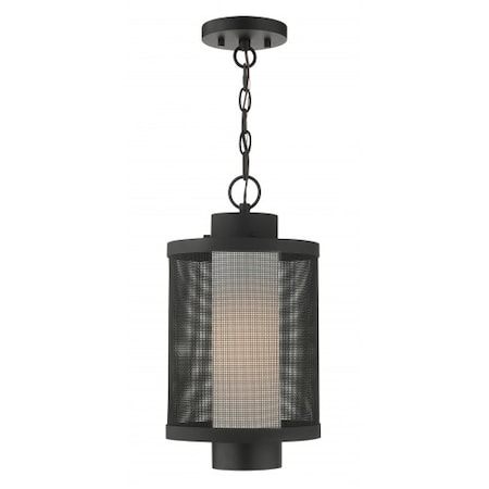 Livex Lighting Textured Black Outdoor Pendant Lantern, 1 20687-14