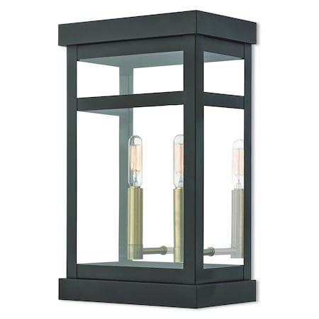 Livex Lighting Hopewell 2 Light Bronze Outdoor Wall Lan 20705-07