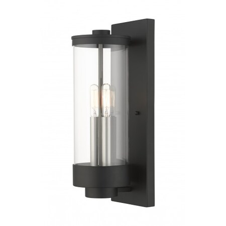 Livex Lighting Textured Black Outdoor Wall Lantern, 2 Li 20722-14