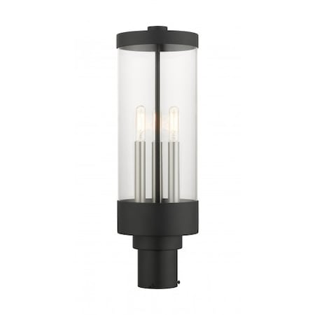 Livex Lighting Textured Black Outdoor Post Top Lantern,  20728-14