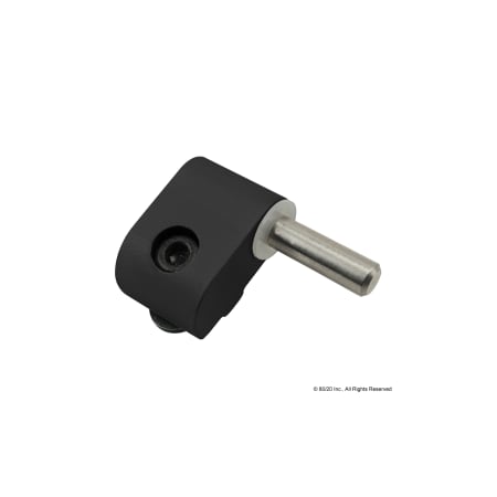 80/20 LiftOffHinge, Alum, Blk, 15/32in, 3/4in 2073-BLACK