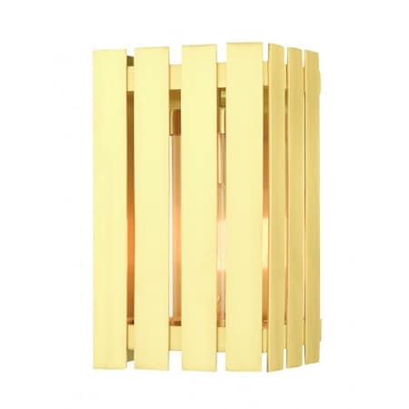 Livex Lighting Satin Brass Outdoor Wall Lantern, 1 Light 20751-12