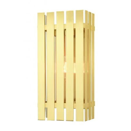 Livex Lighting Satin Brass Outdoor Wall Lantern, 1 Light 20753-12