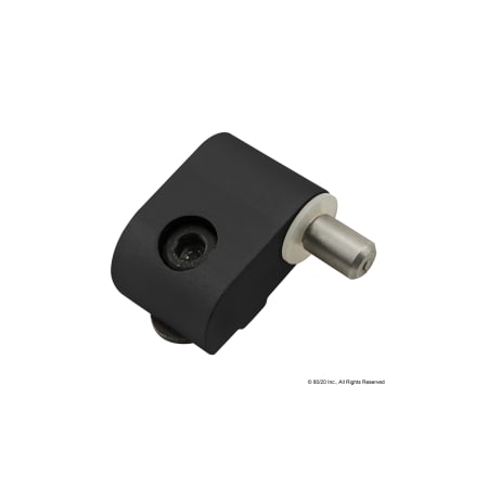 80/20 LiftOffHinge, Alum, Blk, 15/32in, 3/4in 2075-BLACK