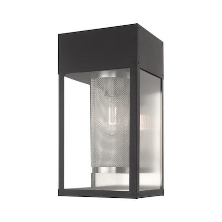 Livex Lighting Franklin 1 Light Black Outdoor Wall Lantern 20762-04