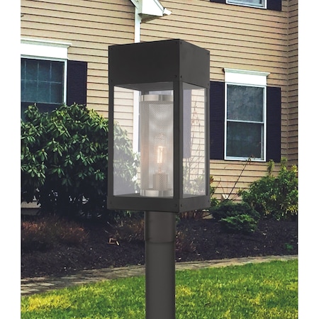 Livex Lighting Franklin 1 Light Black Outdoor Post Top 20763-04