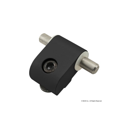 80/20 LiftOffHinge, Alum, Blk, 3/4in, 15/32in 2078-BLACK