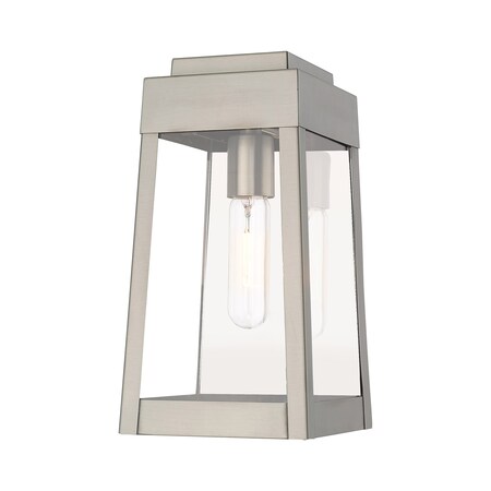 Livex Lighting Oslo 1 Light Brushed Nickel Outdoor Wall Lantern 20852-91