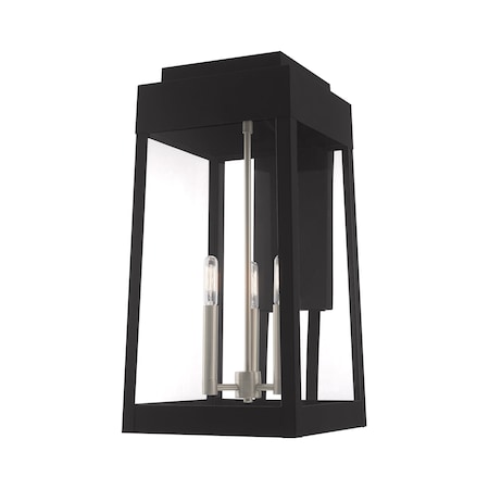 Livex Lighting Oslo 3 Light Black Outdoor Wall Lantern 20858-04